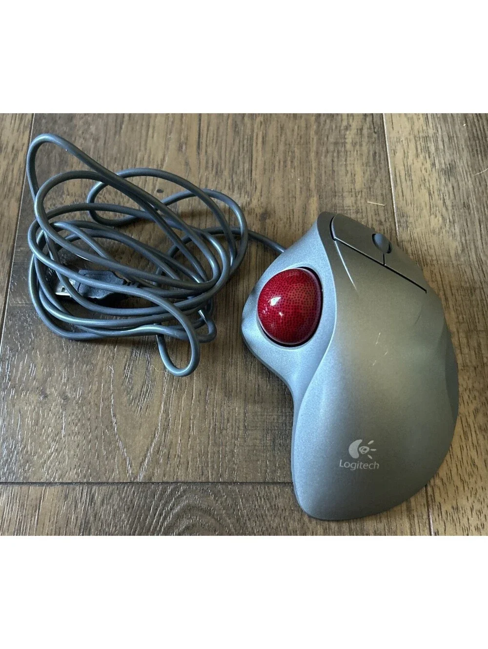 Logitech TrackMan Wheel Optical Mouse OPT TMAN 904353-0403 IOB Tested Working